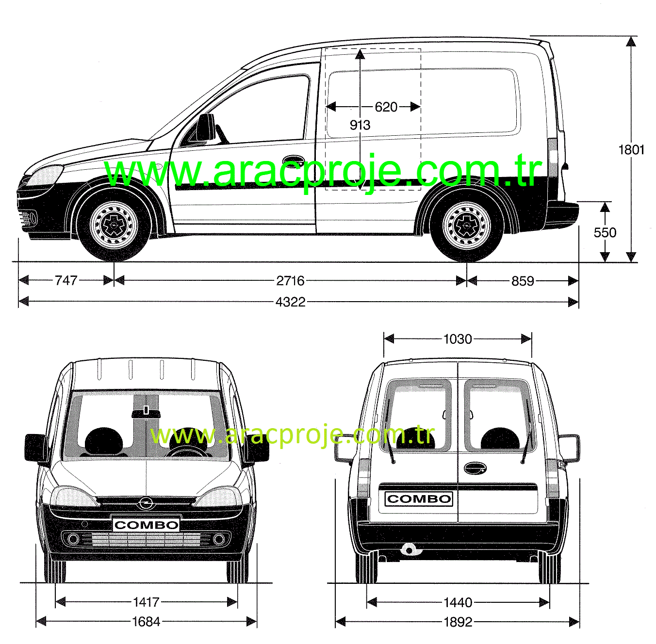 Opel Combo Kamyoneti Otomobile Çevirme