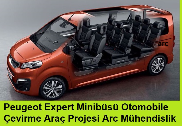 Peugeot Expert Traveller Minibüsü Otomobile Çevirme